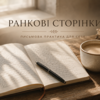 Блокнот, ручка і ранковий напій - все, що потрібно для ранкових сторінок